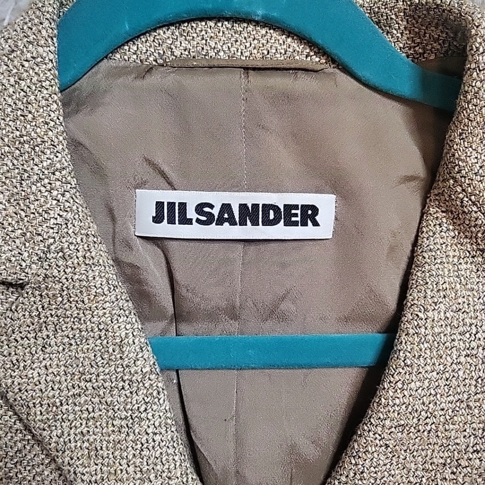 Womens Jil Sander Tweed Blazer Jacket Fall Winter Business Professional Size 42 - Picture 2 of 10